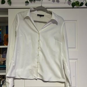 Women's White Button Down Shirt
